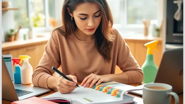 Lista de tareas domésticas organizada