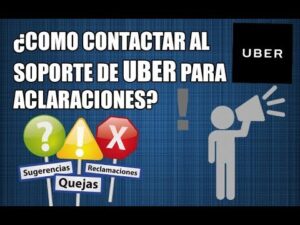 Contacta fácil con Uber: asistencia y datos actualizados, imagen que muestra cómo contactar al soporte con iconos de sugerencias, quejas y reclamaciones